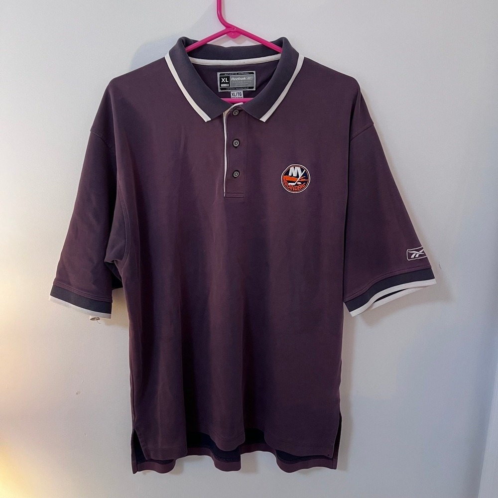 Reebok NHL New York Islanders Men's XL Polo Shirt - Authentic Apparel